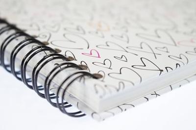 Sigel SI-SY554 Notitieboek Jolie Wild Hearts met Spiraal A5 Lijn 120 Pagina's