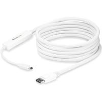 .com USB C naar DisplayPort kabel - 3m - wit - 4K 60Hz - Thunderbolt 3 compatibel - USB C kabel - USB C video adapter - thumbnail