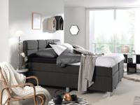 Dreamhouse - Gustavo Comfort Boxspring - Antraciet - 140 x 200 / zonder montage - thumbnail