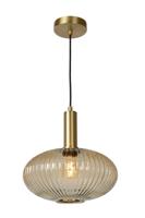 Lucide MALOTO - Hanglamp - Ø 30 cm - 1xE27 - Amber - thumbnail