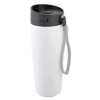 Dubbelwandige isoleerbeker RVS wit 380 ml - Thermosbeker - thumbnail