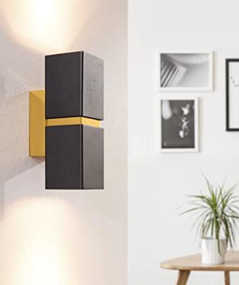 Eglo Led wandlampPassa Up - Down 2x3,3w - goud met zwart - 95373