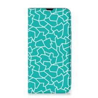 iPhone 13 Pro Max | Bookcase | Cracks Blue - thumbnail