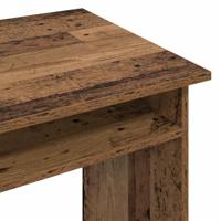 Bureau 90x50x74 cm bewerkt hout oud houtkleurig - thumbnail