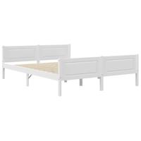 Bedframe massief grenenhout wit 140x200 cm - thumbnail