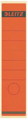 Leitz rugetiketten, zelfklevend, ft 6,1 x 28,5 cm, pak van 10 stuks, rood