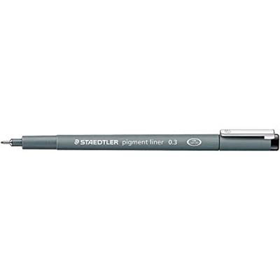 Fineliner staedtler pigment 308 0.3mm zwart Fineliner staedtler pigment 308 0.3mm zwart