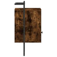 Nachtkastjes 2 st wandgemonteerd 40x30x61 cm hout gerookt eiken - thumbnail