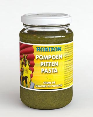 Horizon Pompoenpittenpasta bio 350 Gram Horizon Pompoenpittenpasta bio 350 Gram