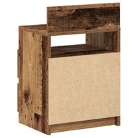 Nachtkastjes 2 st met 2 lades 40x33x60 cm oud houtkleurig - thumbnail