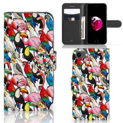 iPhone 7 | 8 | SE (2020) | SE (2022) | Telefoonhoesje | Met pasjeshouder | Birds