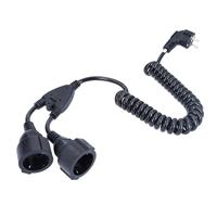 AS Schwabe 70433 Spiraalkabel 2 m / 4 m Zwart 1 stuk(s) - thumbnail