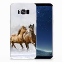Samsung Galaxy S8 Plus TPU Hoesje Paarden - thumbnail