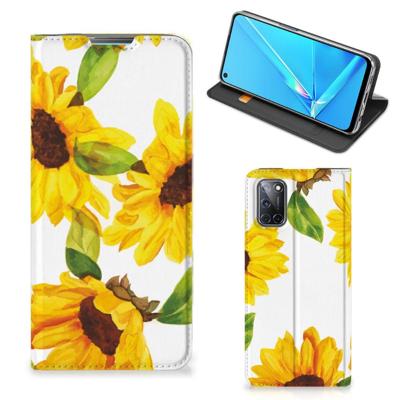Smart Cover voor OPPO A52 | A72 Zonnebloemen