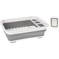 Opvouwbaar Afdruiprek 30x38 cm Grijs/Wit - thumbnail