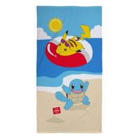 Pokemon strandlaken Pikachu en Squirtle 70 x 140 cm - thumbnail