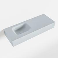 MONDIAZ LEX Clay vrijhangende solid surface wastafel 80cm. Positie wasbak links - thumbnail