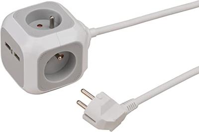 Brennenstuhl ALEA-Power USB-Charger stekkerblok | 4-voudig | 1,4m H05VV-F 3G1,5 | FR/BE - 1150101 Brennenstuhl ALEA-Power USB-Charger stekkerblok | 4-voudig | 1,4m H05VV-F 3G1,5 | FR/BE - 1150101