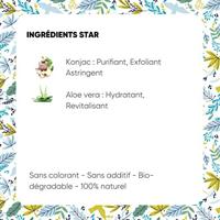 Lady Green Konjac gezichtsspons aloe vera 1 Stuks - thumbnail