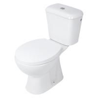 Toiletpot Differnz Staand Met AO Uitgang Inclusief Toiletbril Wit Differnz - thumbnail