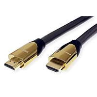 ROLINE PREMIUM HDMI Ultra HD Kabel met Ethernet, M/M, zwart, 7,5 m - thumbnail