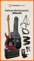 Cort Deluxe Startersset Elektrische Gitaar (Vivid Burgundy) - thumbnail