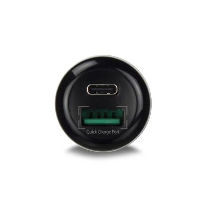 Ewent EW1356 Autolader 1x USB-C 1x USB-A Snellader - Zwart Ewent EW1356 Autolader 1x USB-C 1x USB-A Snellader - Zwart