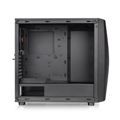 Thermaltake Commander C34 TG Midi-tower PC-behuizing, Gaming-behuizing Zwart 2 voorgeïnstalleerde LED-ventilators, 1 voorgeïnstalleerde ventilator,