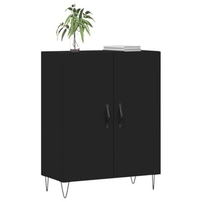 Dressoir 69,5x34x90 cm bewerkt hout zwart