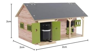 Kids Globe globe paardenstal met 2 boxen en berging 1:32 - thumbnail