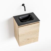 MONDIAZ OLAN 40cm toiletmeubel washed_oak. LEX wastafel urban midden geen kraangat - thumbnail