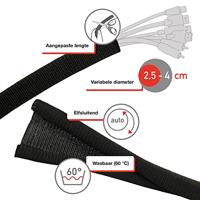 Kabelslang Label the Cable PRO 5110 Zwart - thumbnail