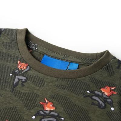 Kinderpyjama met lange mouwen ninjavos 104 kakikleurig Kinderpyjama met lange mouwen ninjavos 104 kakikleurig