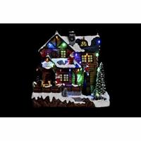 Miniatuurhuis DKD Home Decor Multicolour Muzikaal 25,5 x 21 x 25 cm Bewegings LED Licht - thumbnail