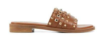 Bronx Dames Slippers in Leder (Cognac) Bronx Dames Slippers in Leder (Cognac)