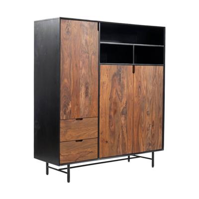 Tower Living Wandkast 'Taviano' Sheesham- en mangohout, 150 x 135cm Tower Living Wandkast 'Taviano' Sheesham- en mangohout, 150 x 135cm