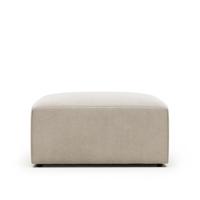 Kave Home Hocker 'Blok' 90 x 70cm, kleur Beige - thumbnail