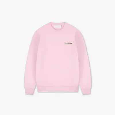Croyez Etiquette Knit Sweater Heren Roze - Maat XS - Kleur: Roze | Soccerfanshop