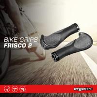 Ergotec handvatset Frisco2 140/95mm zwart/grijs - thumbnail