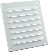 Nedco schoepenrooster alu. 155 x 155 mm RAL9010 wit - thumbnail