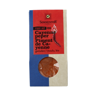 Sonnentor Cayennepeper gemalen bio 40 Gram