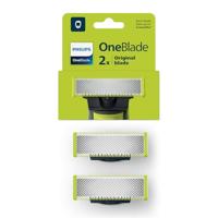 Vervangende mesjes - PHILIPS - QP220/51 OneBlade - Roestvrij staal, 4 maanden gebruik, dubbele richting, waterdicht - thumbnail