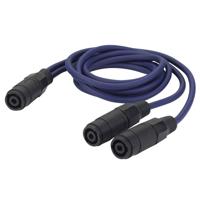 DAP FS12 luidspreker verloopkabel 2x speaker female naar 1x speaker female 150cm - thumbnail