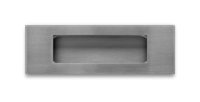 Schuifdeurkom Strato rechthoek rvs - thumbnail
