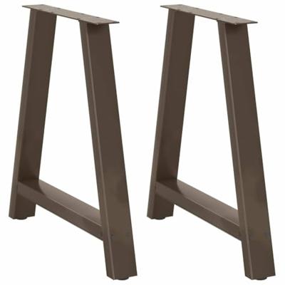 Eettafelpoten 2 st A-vormig 70x(72-73) cm staal