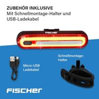 FISCHER FAHRRAD Achterlicht LED werkt op een accu - thumbnail