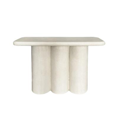 Bijzettafel Home ESPRIT Wit 120 x 38 x 80 cm Bijzettafel Home ESPRIT Wit 120 x 38 x 80 cm