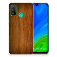 Huawei P Smart 2020 | Bumper Hoesje | Donker Hout - thumbnail