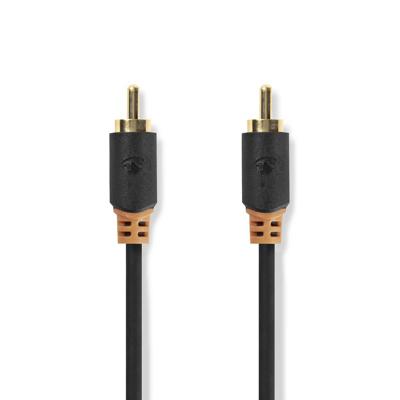 Digitale Audiokabel | RCA male - RCA male | 1,0 m | Antraciet