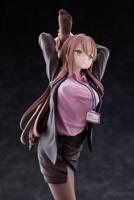 Original Character PVC Statue 1/6 OL-chan Who Doesn't Want to Go to Work Pink Ver. 26 cm - thumbnail
